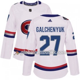 Montreal Canadiens Hockeydrakt Alex Galchenyuk 27 2017-2018 Hvit Classic Adidas Authentic - Dame